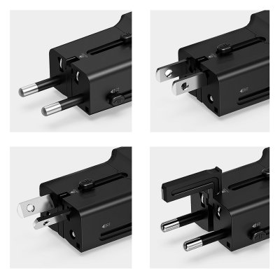 INTER CHARGER 25W, univerzalni putni zidni punjač, 25w, crni