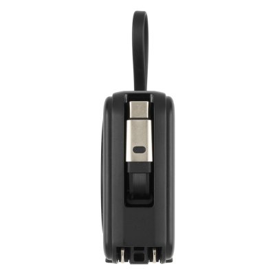 EDISON 10PD 35W, univerzalni putni punjač pomoćna baterija, 10.000 mah, 35w sa magnetom i kablom na izvlačenje, crna