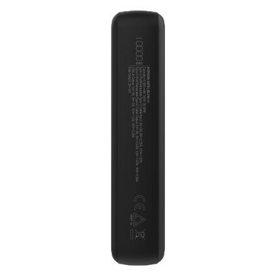 HOPSON 10PD, pomoćna baterija, 10.000 mah, sa kablom na izvlačenje, tamno siva