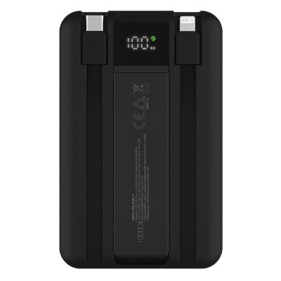 MISTIK 10PD, pomoćna baterija, 10.000 mah, sa magnetom, crna