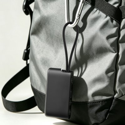 CRUX, plastična kutijica sa usb kablom, adapterima i držačem za mobilne uređaje, 8/1, crna