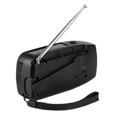 DOMEN, radio, lampa i power bank, crni