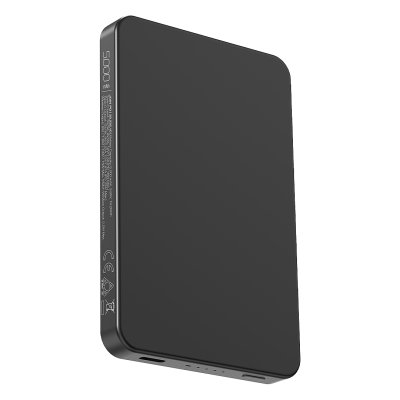 JOIN PD, pomoćna baterija sa magnetom 5.000 mah, bežično punjenje, 15 w, crni