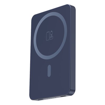 JOIN PD, pomoćna baterija sa magnetom 5.000 mah, bežično punjenje, 15 w, plavi