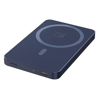 JOIN PD, pomoćna baterija sa magnetom 5.000 mah, bežično punjenje, 15 w, plavi