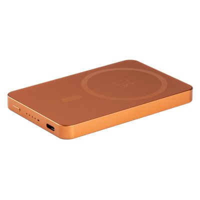 JOIN PD, pomoćna baterija sa magnetom 5.000 mah, bežično punjenje, 15 w, narandžasti