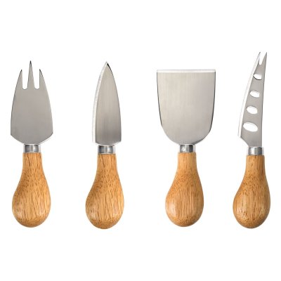 FORMAGGIO, set pribora za sir sa drvenom drškom, 4/1, bež