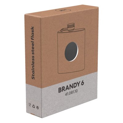 BRANDY 6, pljoska, 170 ml, crna