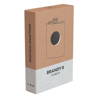 BRANDY 8, pljoska, 230 ml, crna