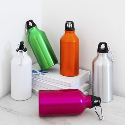 CAMPUS, boca za vodu, 400 ml, crna