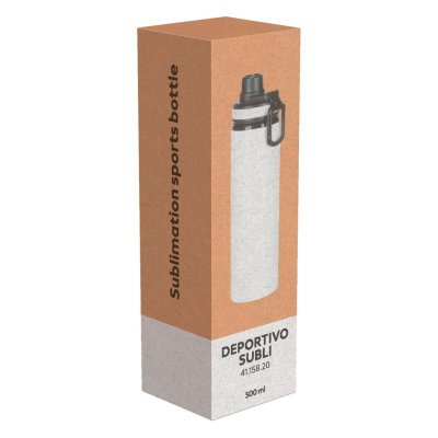 DEPORTIVO SUBLI, boca za vodu za sublimaciju, 750 ml, bela