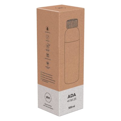 ADA, boca za vodu sa silikonskom navlakom, 500 ml, rojal plava