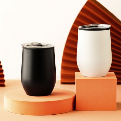 OAZA, čaša za poneti, 340 ml, crna