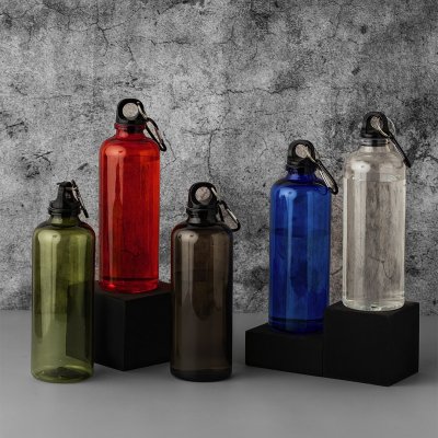 CAMPUS RPET, boca za vodu, 600 ml, crna