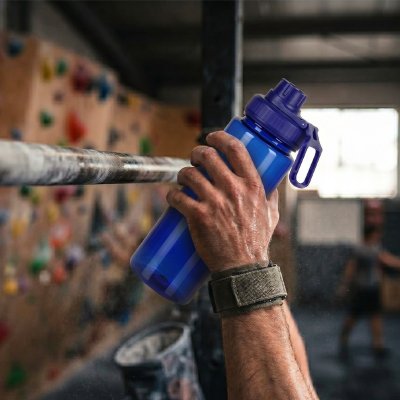 HULK, boca za vodu, 700 ml, transparentna