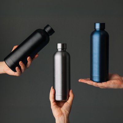FLOW HD, termos, 500 ml, metalik plavi