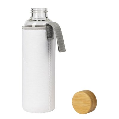 ICE, boca za vodu sa neopren navlakom, 600 ml, bela