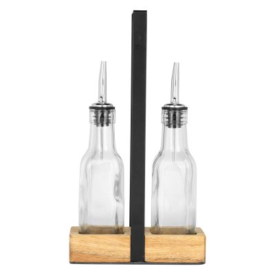 WOK, set za ulje i sirće, braon