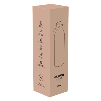 HARPER, boca za vodu, 500 ml, plava