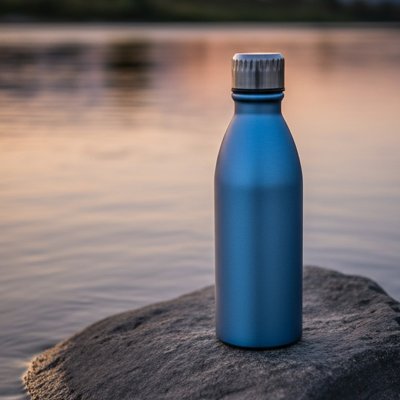 NECTAR, boca za vodu, 650 ml, metalik plava