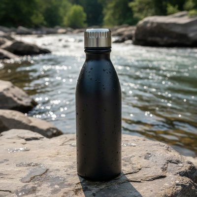 NECTAR, boca za vodu, 650 ml, tamno metalna