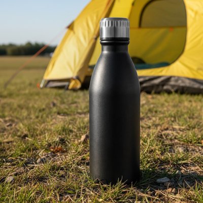 NECTAR, boca za vodu, 650 ml, tamno metalna