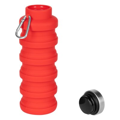 MONTANA, sklopiva boca za vodu, 500 ml, crvena