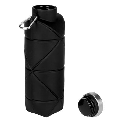 ADLER, sklopiva boca za vodu, 700 ml, crna