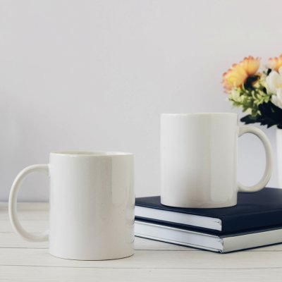 LASSI, keramička šolja za sublimaciju, 325 ml, bela