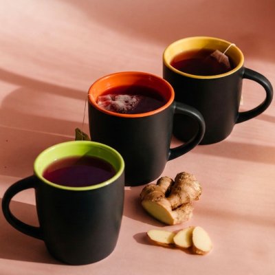 BLACK BERRY, keramička šolja, 300 ml, svetlo zelena