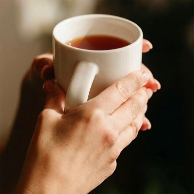 LILLY BIANCO, šolja od fine keramike, 300 ml, bela