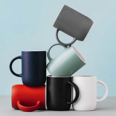 AGNES, keramička šolja, 310 ml, plava