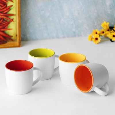 BERRY WHITE, keramička šolja, 300 ml, žuta