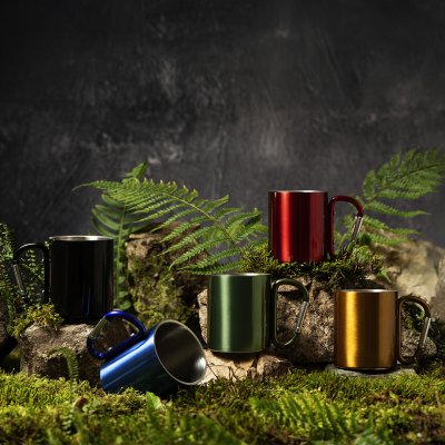 HIKE C, metalna šolja, 200 ml, plava