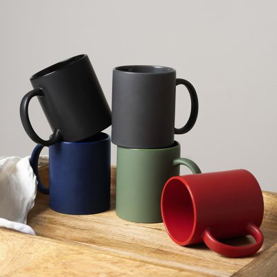 BARTON MATT, keramička šolja, 325 ml, bela