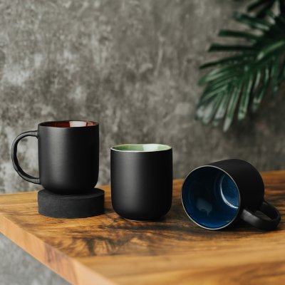 BOHO, keramička šolja, 450 ml, zelena