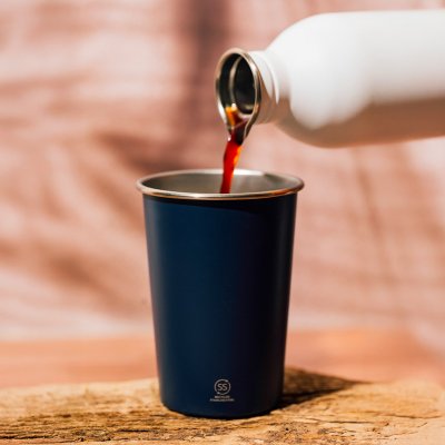 RADLER, metalna čaša, 350 ml, plava