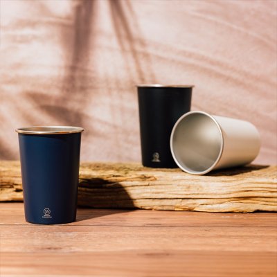 RADLER, metalna čaša, 350 ml, plava