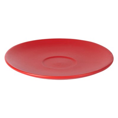 TOTEM MINI, set od dve keramičke šolje za espresso sa tacnama, 2 x 85 ml, crveni