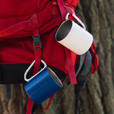 HIKE MATT, metalna šolja, 200 ml, plava