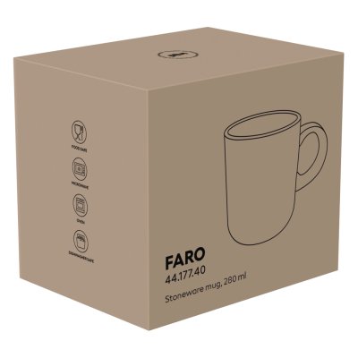 FARO, keramička šolja, 280 ml, žuta