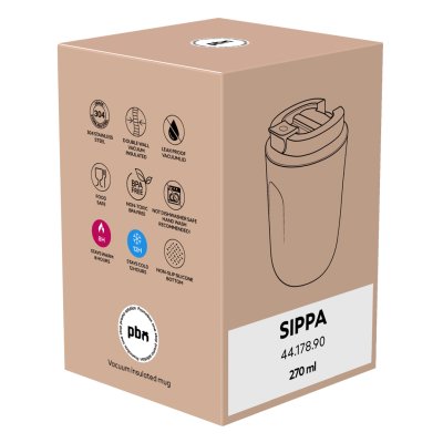 SIPPA, termos šolja, 270 ml, bela