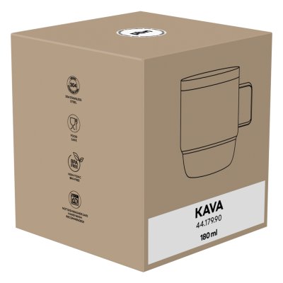 KAVA, termos šolja, 180 ml, bela