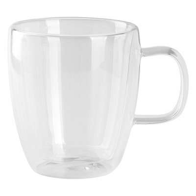 PIGNA MAXI, set od dve staklene šolje sa dvostrukim zidom, 2 x 330 ml
