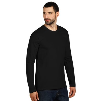MAJOR, pamučna majica dugih rukava, 160 g/m2, crna