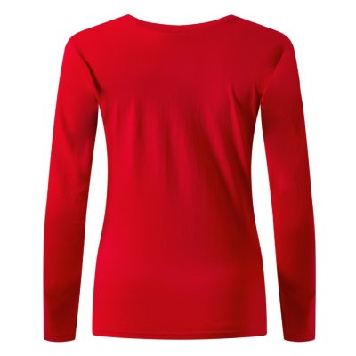 MISS, ženska pamučna majica dugih rukava, 160 g/m2, crvena