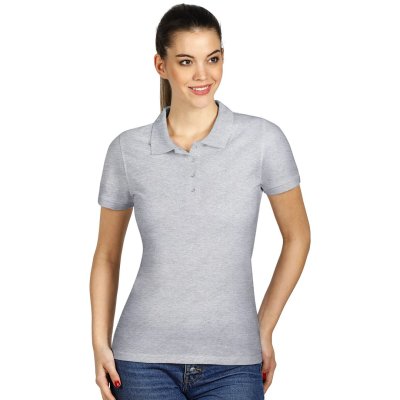 TOP GUN LADY, ženska polo majica, 210 g/m2, pepeljasta