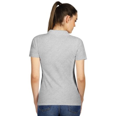 TOP GUN LADY, ženska polo majica, 210 g/m2, pepeljasta