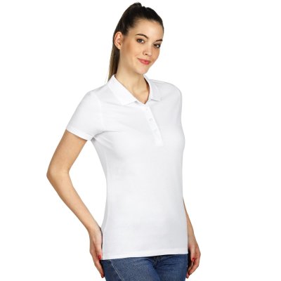 UNA, ženska polo majica, 180 g/m2, bela