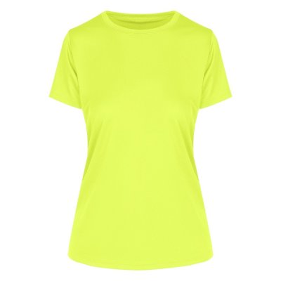 CROSSFIT LADY, ženska sportska majica kratkih rukava, 130 g/m2, neon žuta